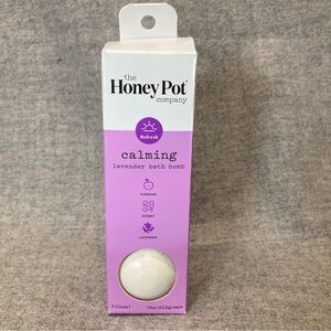 The Honey Pot Calming Lavender Bath Bombs - 3 Pack - NIP.